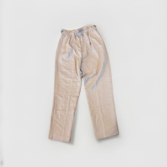 H&M Women’s Paperbag Trouser Pants Size 8 Tan/Khaki Elastic Waist New With Tag - Picture 2 of 7